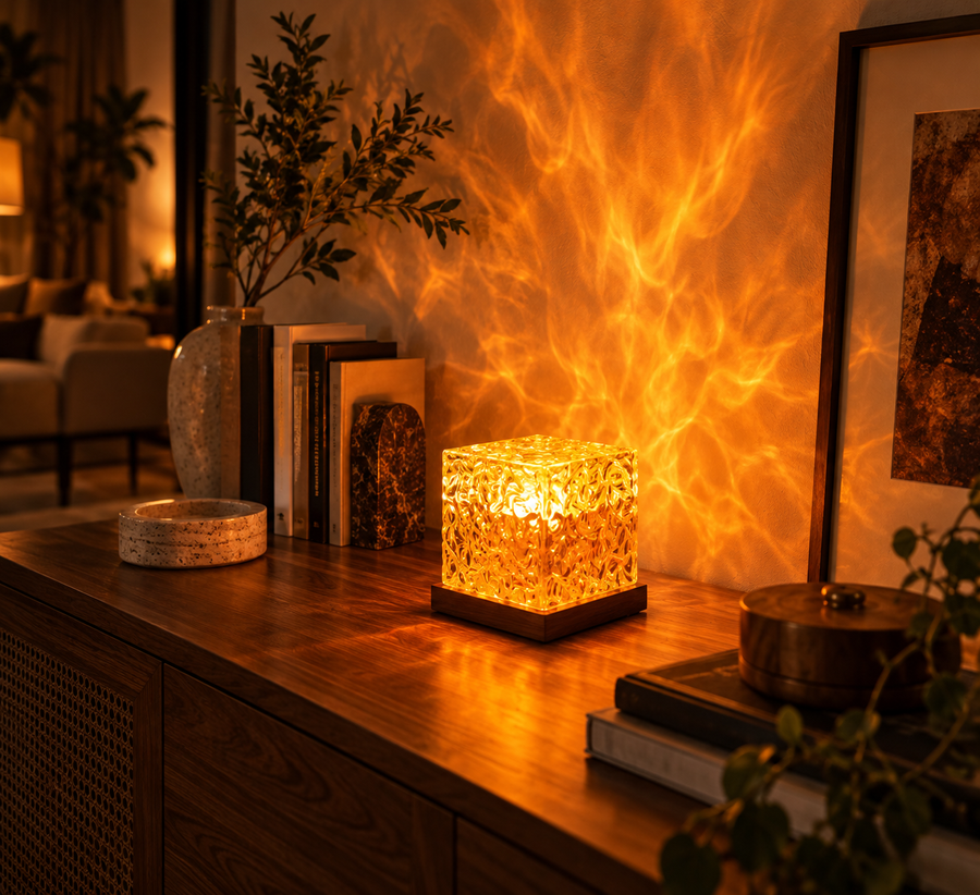 Lampa HOMEYA Amber Noir